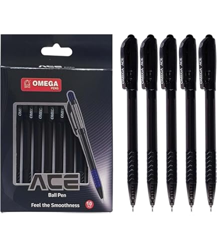 ⭐︎⭐︎⭐︎⭐︎⭐︎ ZX Ballpoint Pens, Pack of 5, BLUE, Fine Point (0.7mm), Smooth